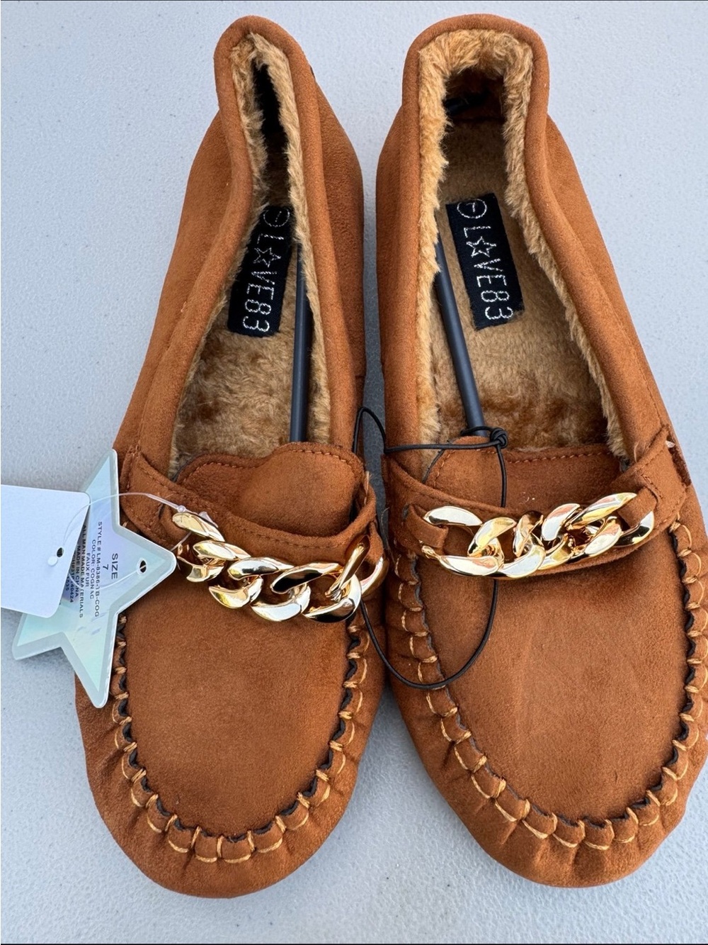 Ladies Moccasin loafers size 7